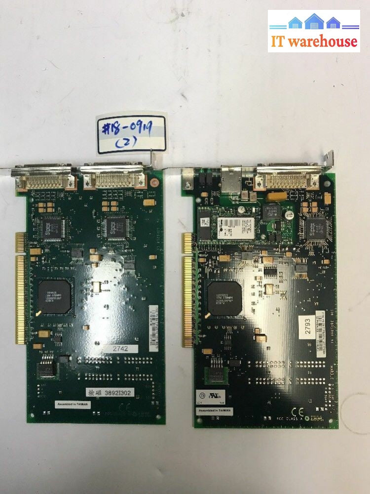 2x IBM 21P5267 Dual Port 36 Pin PCI Adapter Communications IOA Card 53P0700