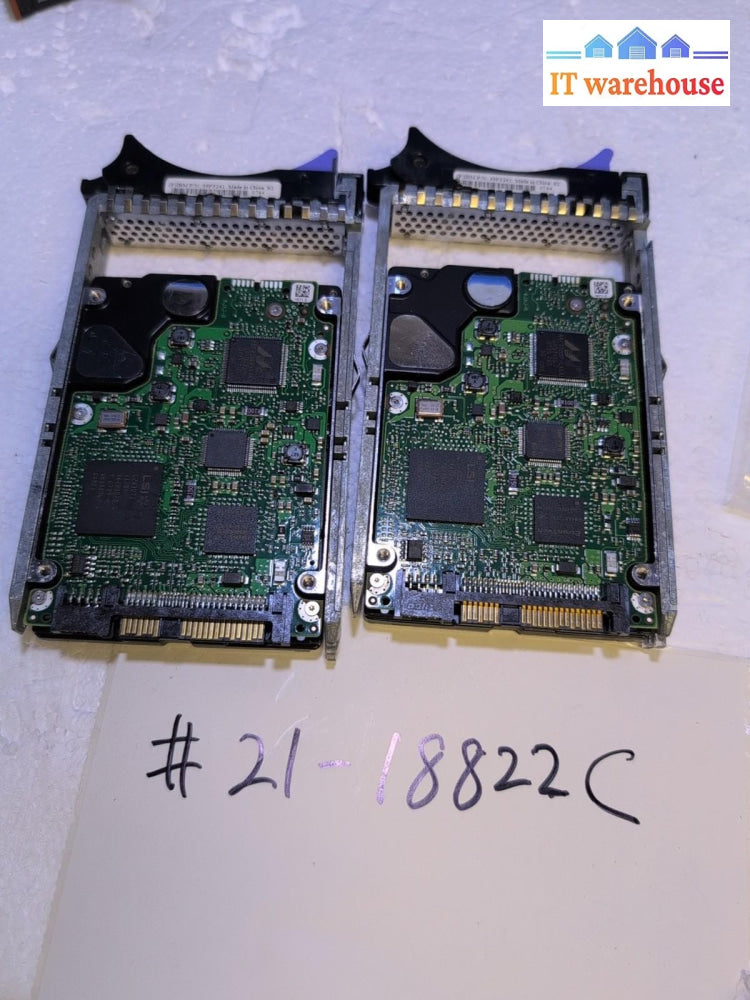 2x IBM 43X0824 43X0825 146. 8GB 2.5" SAS Hard Drive With Caddy Tested -