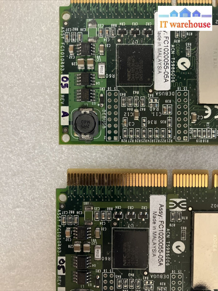 2X Ibm 80P4544 2Gbps Pci-X Single Port Lc Fiber Channel Adapter Card H13287A ~