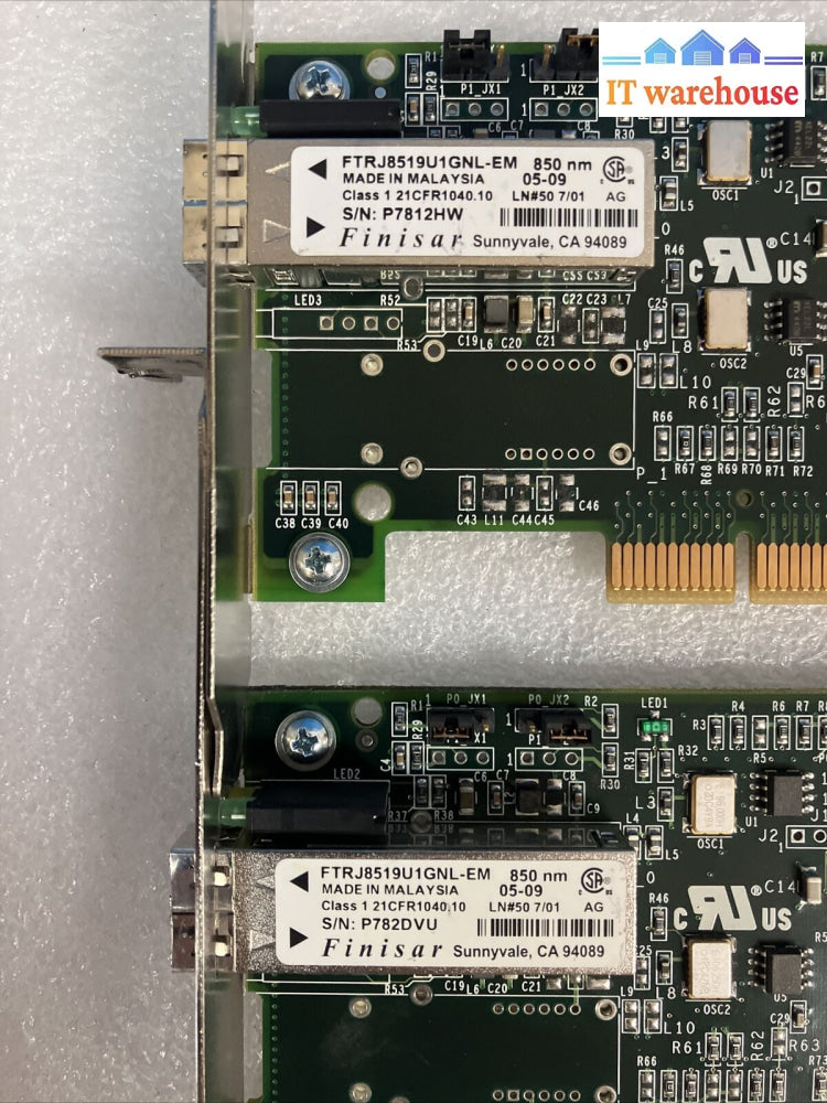 2X Ibm 80P4544 2Gbps Pci-X Single Port Lc Fiber Channel Adapter Card H13287A ~