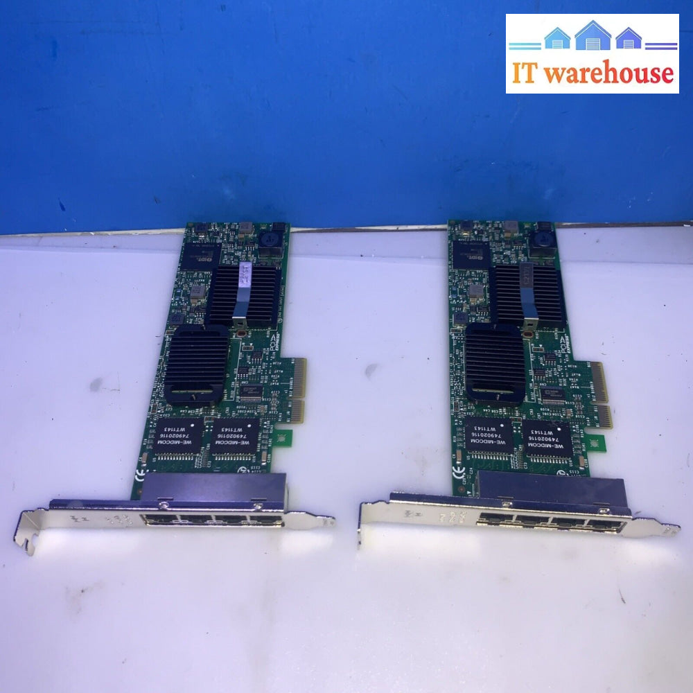 (2x) Intel HM9JY Intel E1G44ET 82576GB Gigabit Quad Port PCI-E x4 Server Adaper