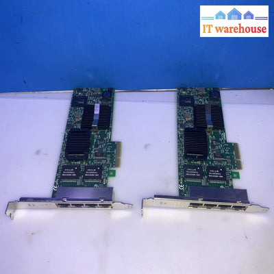 (2x) Intel HM9JY Intel E1G44ET 82576GB Gigabit Quad Port PCI-E x4 Server Adaper