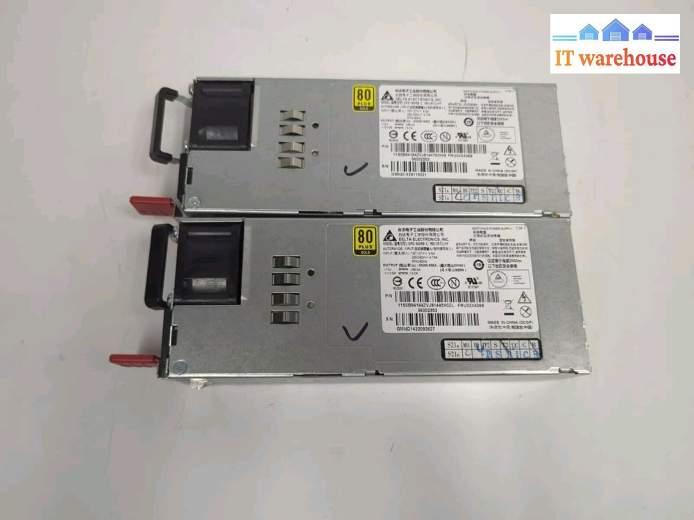 2x Lenovo RD630 640 530 DPS-800RB 800W PSU 80 plus 03X4368 Power Supply