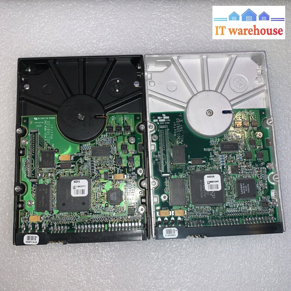 2X Maxtor 10 Gb/15.3 Gb Internal 3.5’ Ide Hdd 51536H2 91021U2 Tested