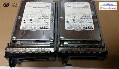 - 2X Maxtor Atlas 300Gb Sas 10K Rpm 3.5’ Hard Drive G8774 W/Tray @@@