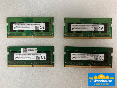 2x Micron Memory 4GB DDR4-2400 (1200 MHz) PC4-19200 MTA4ATF51264HZ-2G3B1~