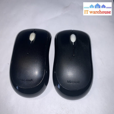 2x Microsoft Wireless Mouse 1000 Model:1454 PN: X821932-002( Mouse and Receiver)