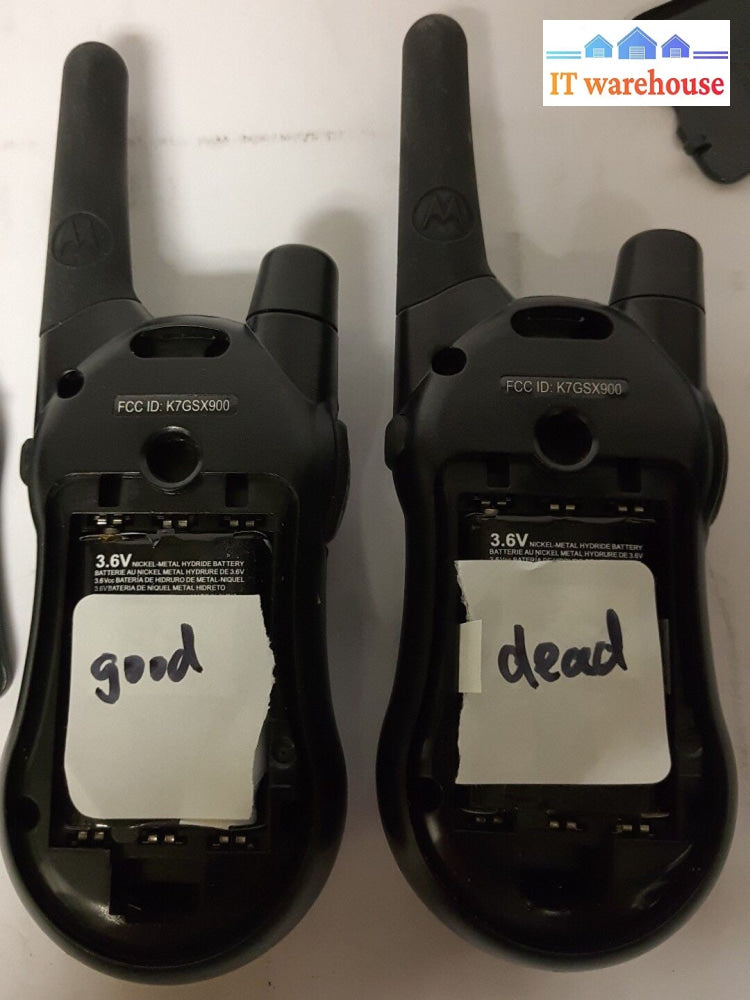 - 2x MOTOLORA SX620R SX620 TWO-WAY RADIOS WITH  CHARGER  