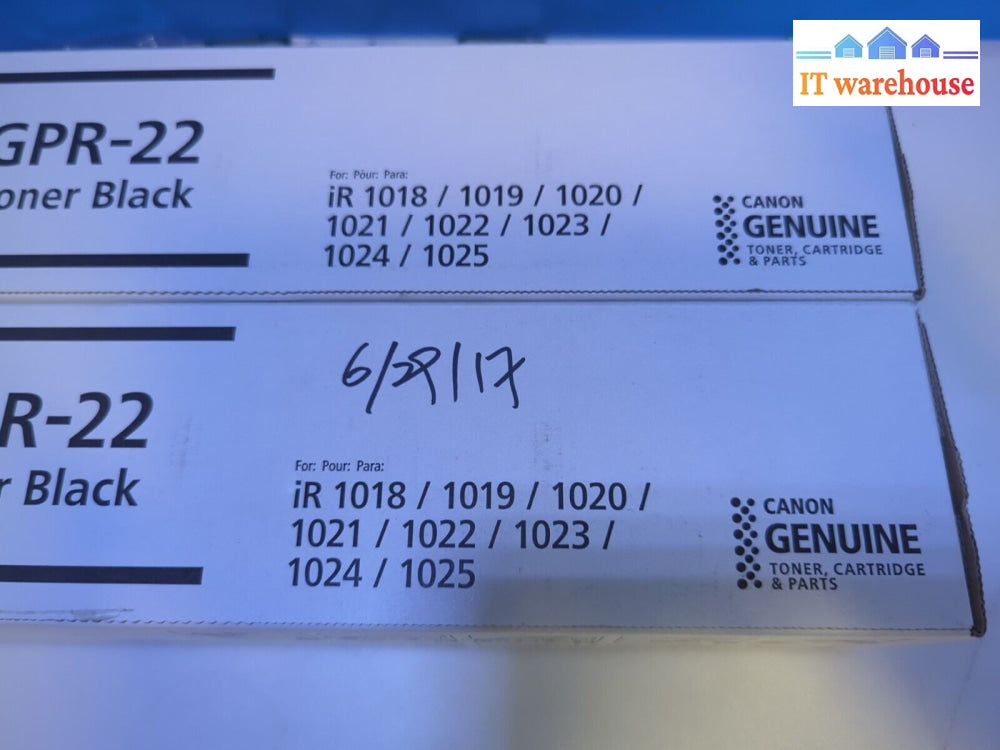 2x New Canon GPR-22 Black Toner 0386B003AA for selected ImageRunner