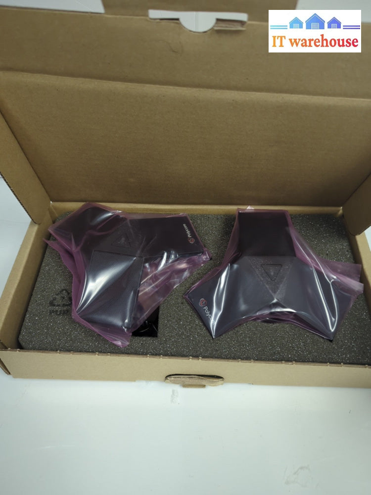 2x New Polycom 2201-69085-001 RealPresence Trio Expansion Microphone 2200-65790-