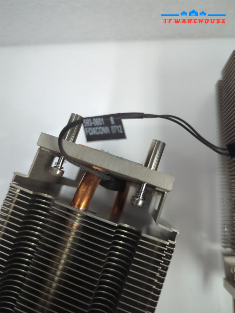 2x Original Apple 593-0601 Mac Pro A1186 CPU Heatsink Fan Cooler  -