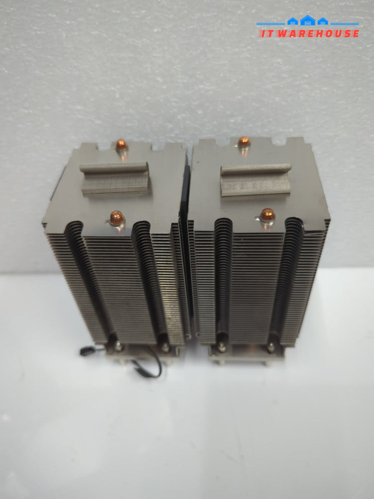 2x Original Apple 593-0601 Mac Pro A1186 CPU Heatsink Fan Cooler  -