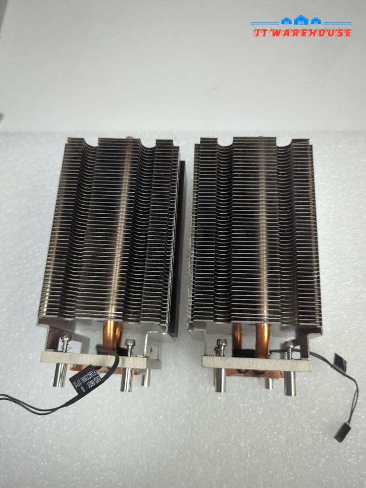 2x Original Apple 593-0601 Mac Pro A1186 CPU Heatsink Fan Cooler  -