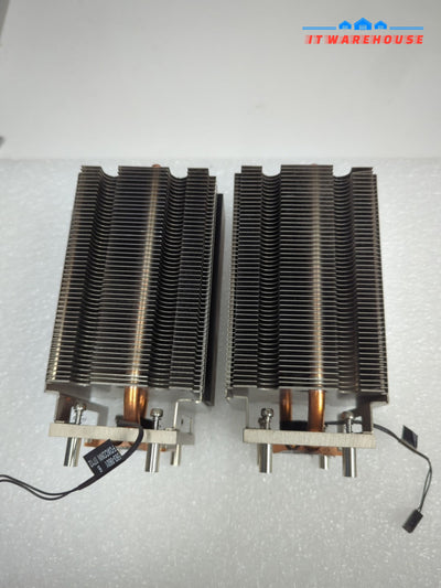 2x Original Apple 593-0601 Mac Pro A1186 CPU Heatsink Fan Cooler  -