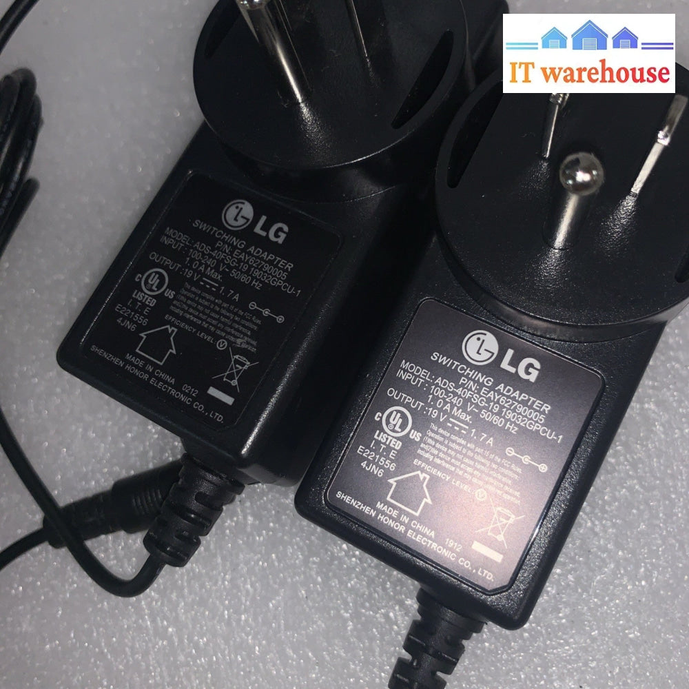 2x  Original LG 19V 1.7A AC Adapter Charger Power Supply EAY62790005