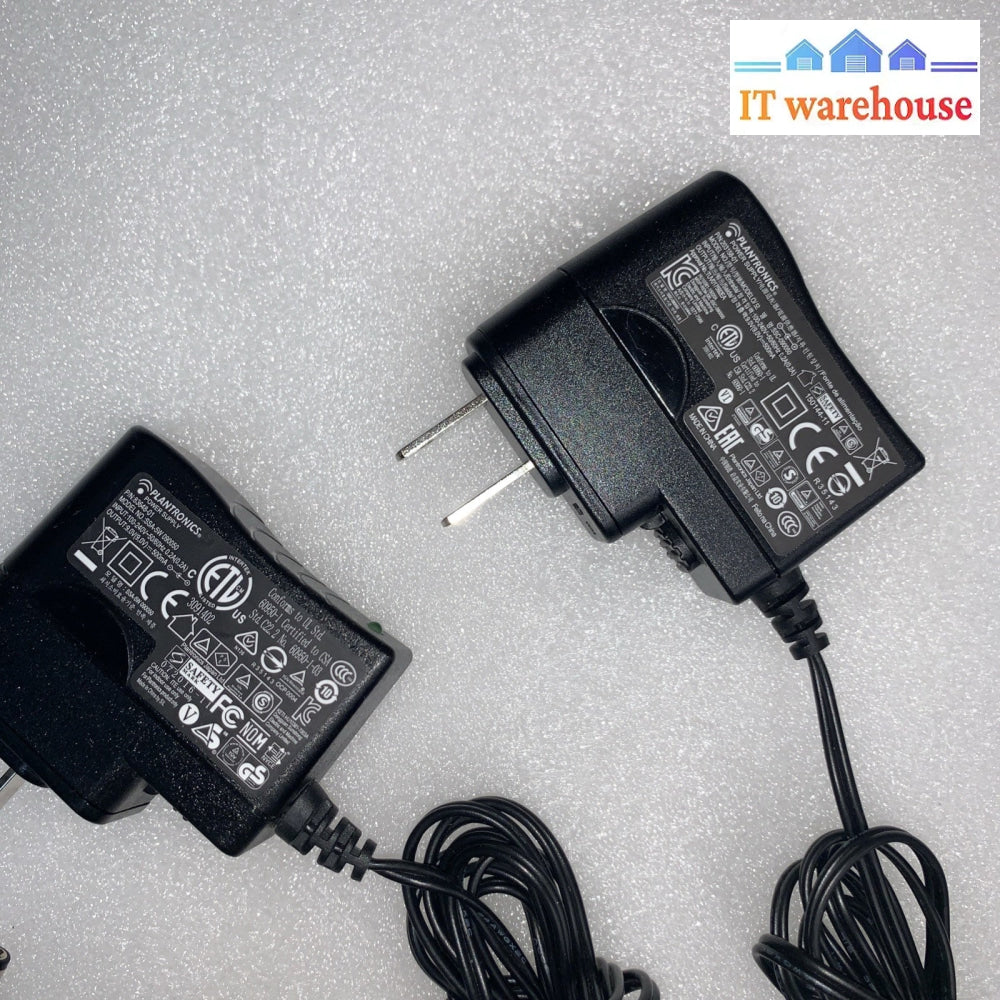 (2x)  Plantronics AC Power Adapter 77391-01 80089-05 AP15 IP4 M10 M12 M22 MX10