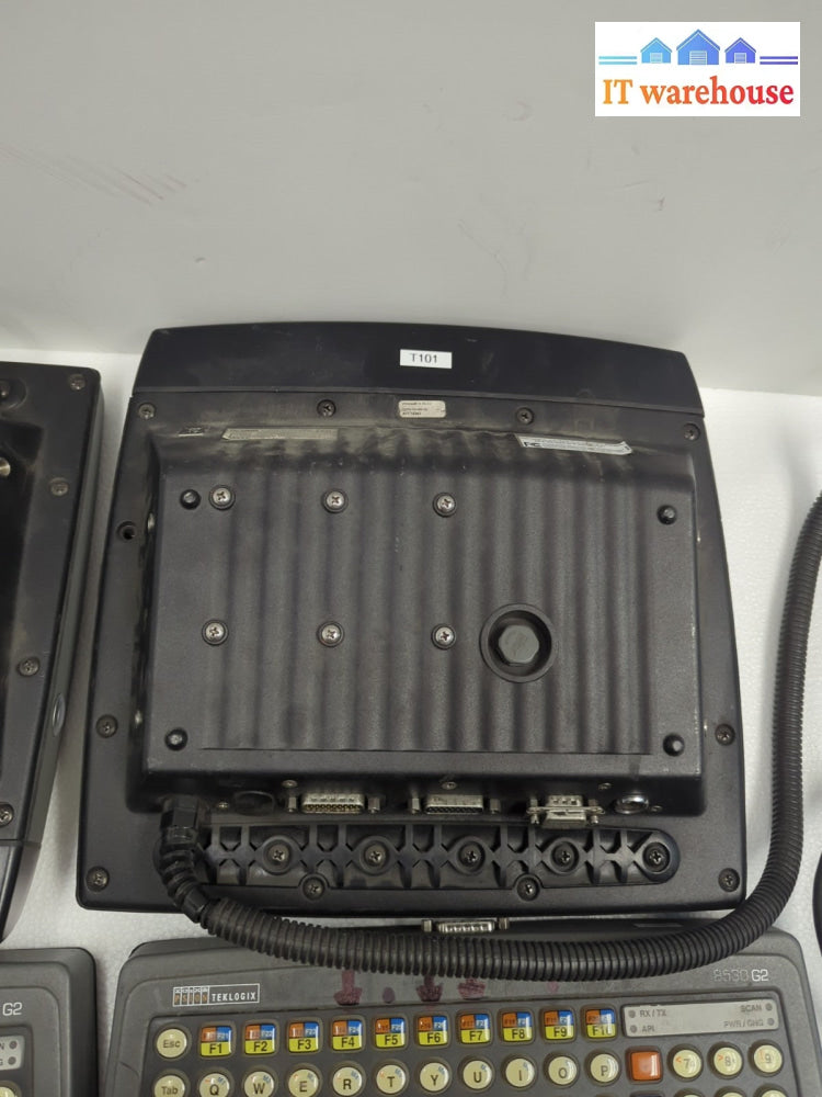 2x Psion Teklogix 8530 G2 Vehicle Mounted Computer w/ Keyboard + Cable (Read)