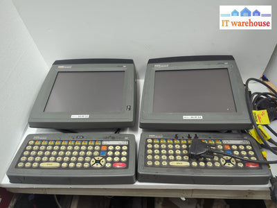 2x Psion Teklogix 8530 G2 Vehicle Mounted Computer w/ Keyboard + Cable (Read)