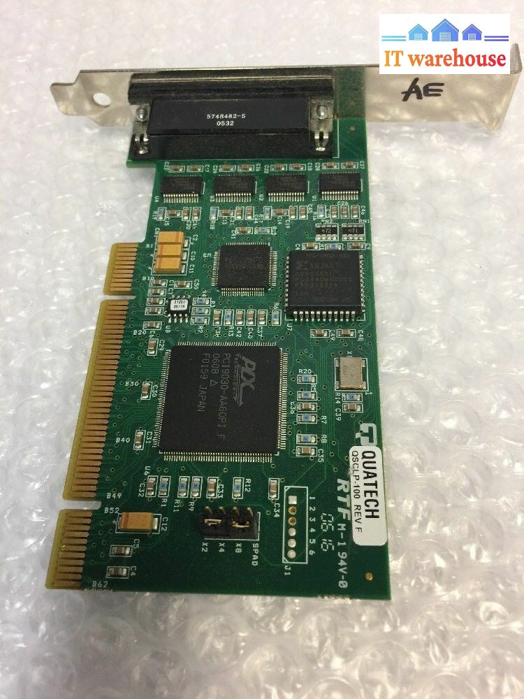 - 2X Quatech Dsclp/Ssclp-100 Low Profile Serial Adapter Card P/N 930-3102-01F-G