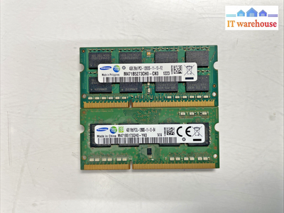2x  Samsung 4GB 2RX8 PC3-12800S-11-10-F2 Laptop Memory  +