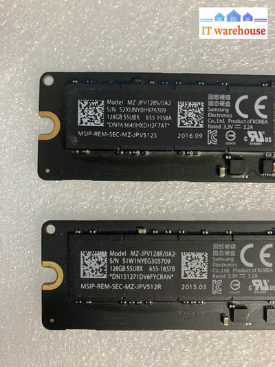 ~ 2x Samsung MZ-JPV128 128GB SSUBX