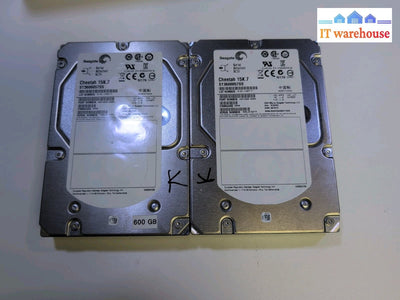 2x Seagate ST3600057SS Cheetah 15K.7 600 GB 15000 RPM 3.5" SAS HDD 9FN066 -