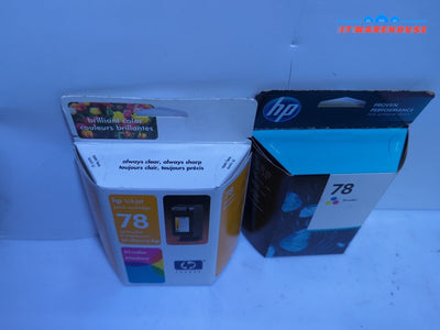 - 2X SEALED HP 78 Large Tri-Color Ink Cartridge   (EXPIRED)