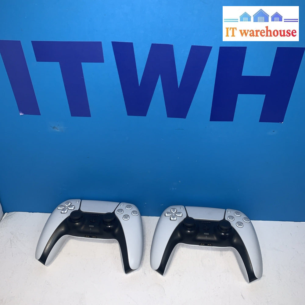 2x Sony PlayStation 5 PS5 Dualsense Wireless Controller Classic White CFI-ZCT1W