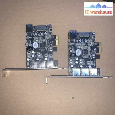 (2x)  StarTech 4 Port PCIe USB 3.0 Card -3 External/ 1 Internal 5Gbps PEXUSB3S42