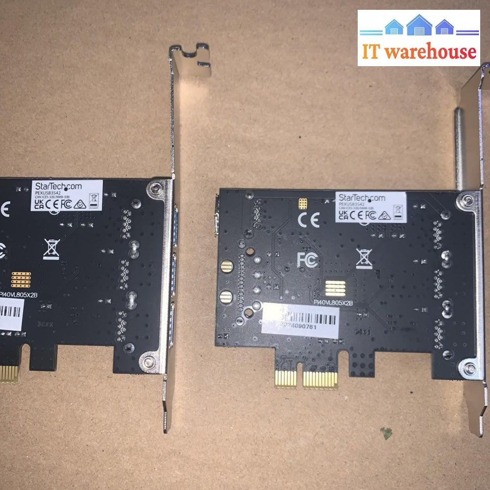 (2x)  StarTech 4 Port PCIe USB 3.0 Card -3 External/ 1 Internal 5Gbps PEXUSB3S42
