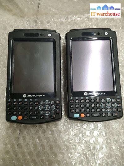 - 2x SYMBOL MOTOROLA  MC5040 Barcode Scanner WiFi Pocket PC W/512MB card(NO PEN)