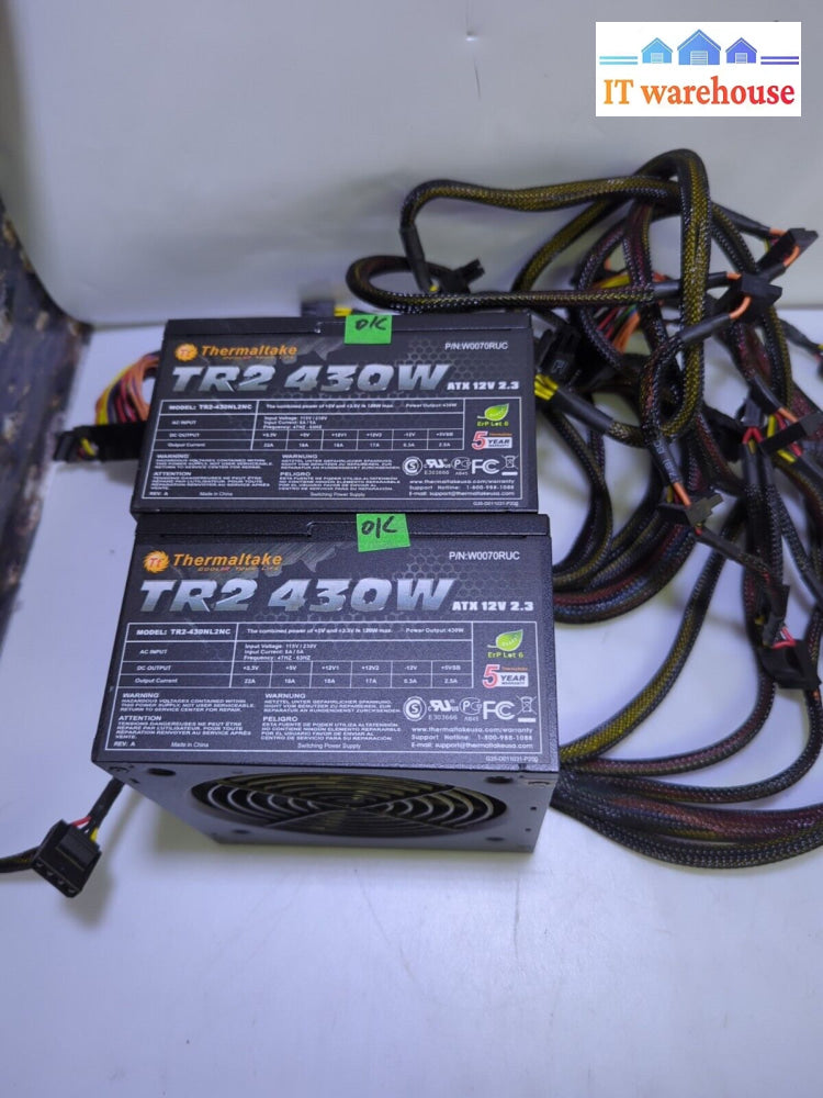 2X Thermaltake Tr2-430W 430Nl2Nc Power Supply 8 Pin(4 + 4) & 6Pin Pcie -