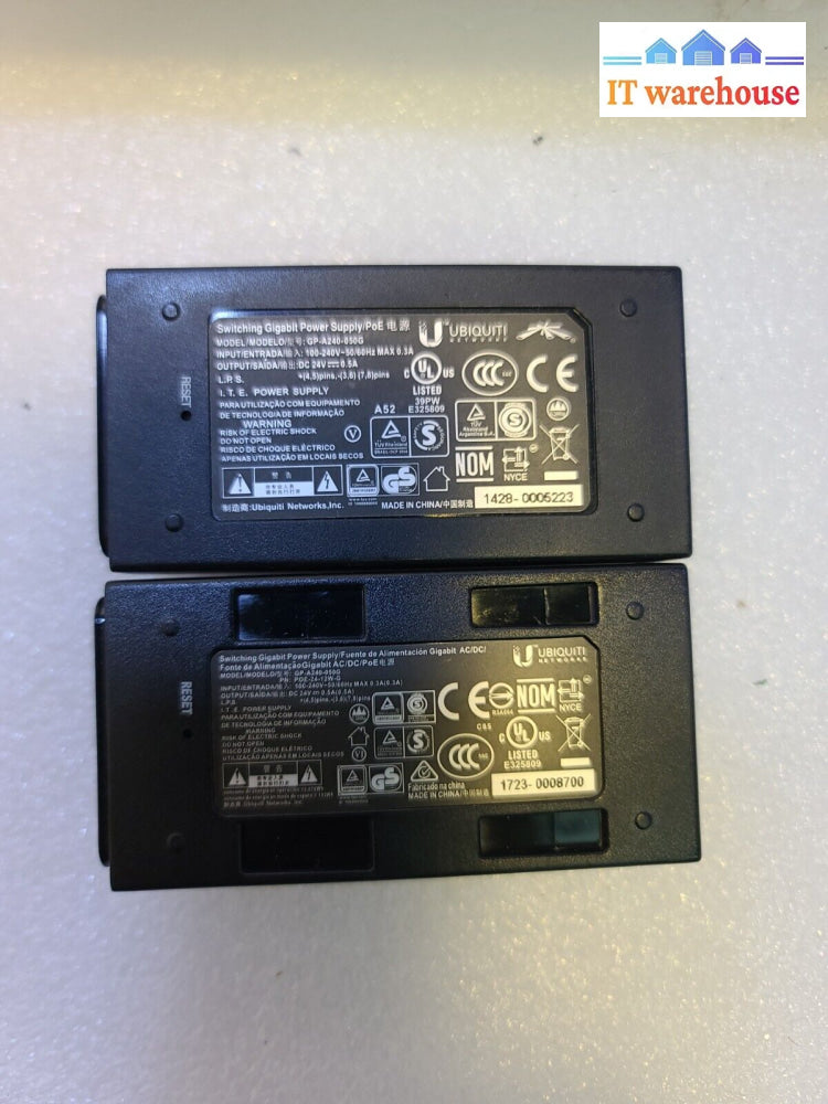 - 2X Ubiquiti Gp-A240-050G 24V 0.5A Poe Injector I. T. E. Power Supply