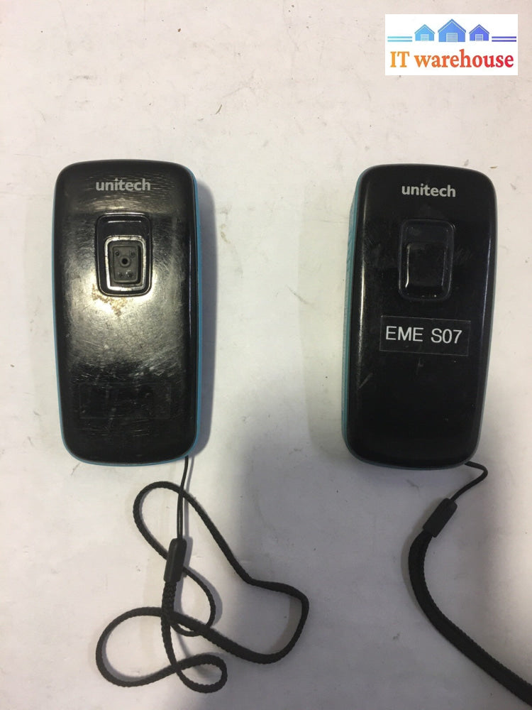 ~ 2X Unitech MS920 wireless pocket 2D Image Scanner, No Battery and Cover,As Is