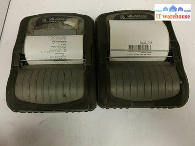 - 2x ZEBRA BARCODE PRINTER QL420 PLUS WITH BATTERY (AS IS)