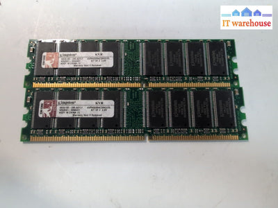 (2x1GB) Kingston 2GB  KVR400X64C3AK2/2G  PC3200 400Mhz DDR1 desktop Memory RAM -