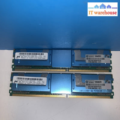 2x8GB= 16GB MT36HTF1G72FZ-667C1D4 240p 512x4 DDR2-667 2Rx4 1.8V ECC FBDIMM