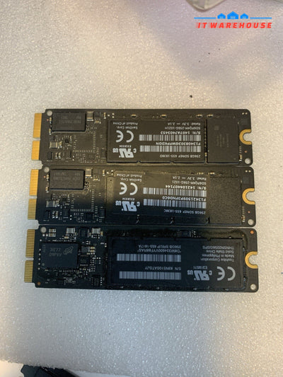 3× 256GB Apple PCIe SSD Blade MacBook Pro Retina 2013-2015 / Air 2013-2017