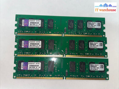 3*2GB DDR2 PC2-6400 800MHz DIMM (Kingston KVR800D2K2/4GR) Memory RAM
