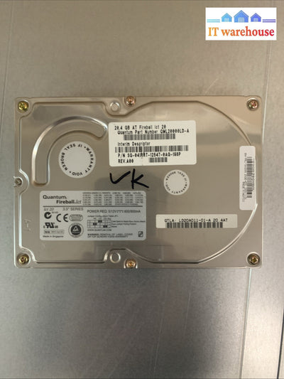 3.5 QUANTUM FIREBALLlct20 20GB IDE w/ WinXP SP3 installed (1000 + days lifetime)