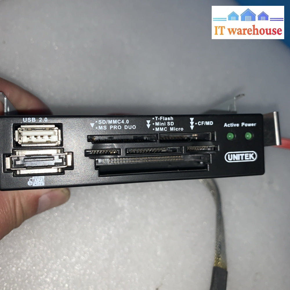 3.5" Unitech Multi Card Reader & Front I/O Audio USB 1394