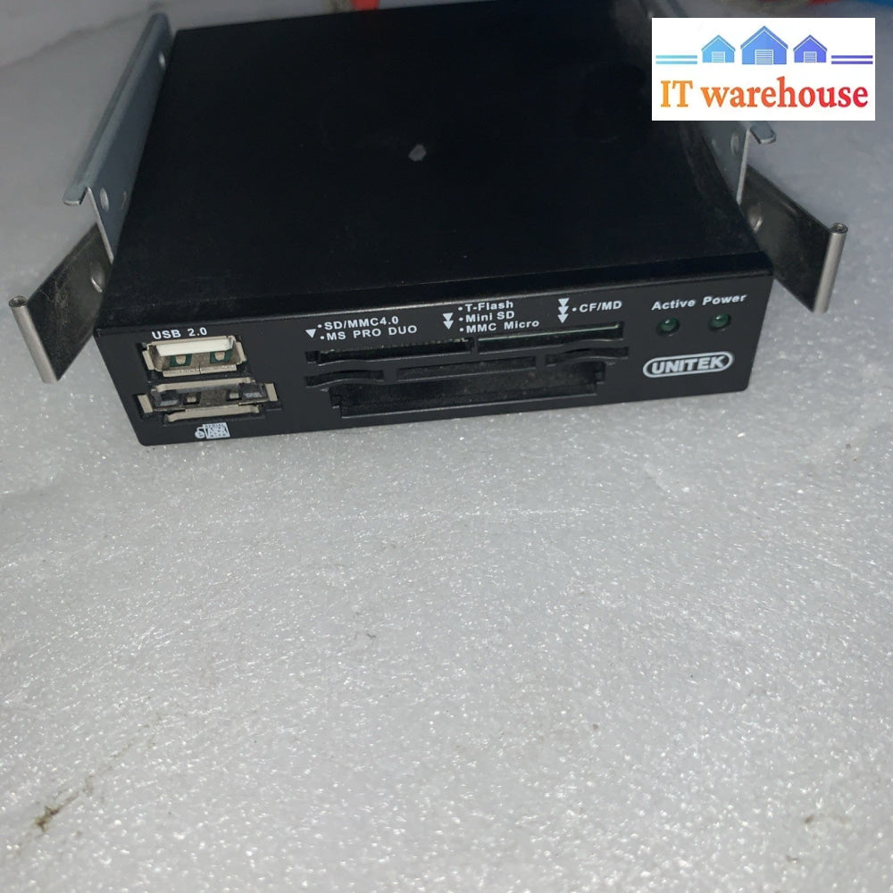 3.5" Unitech Multi Card Reader & Front I/O Audio USB 1394