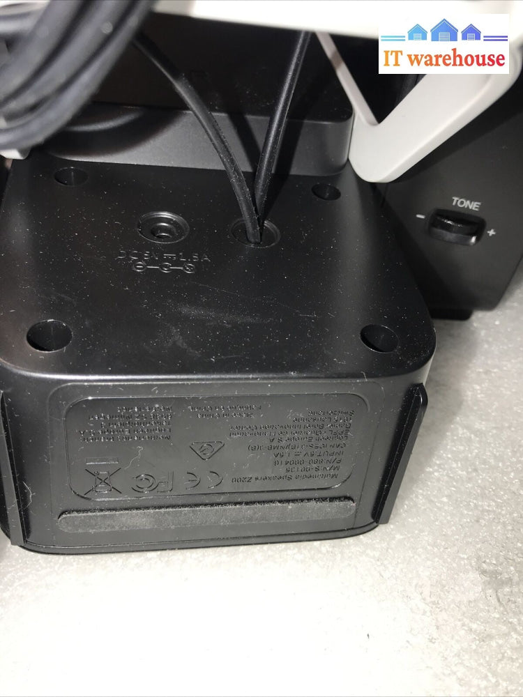 3 Pair Of Logitech Z200 10W Multimedia Speakers - Black With 5v Power Supply