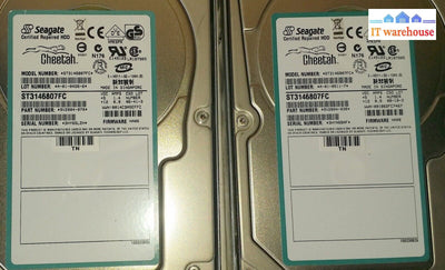 3 x  FC Seagate 146G 10K.7 ST3146807FC 9V2004 FW: NA06 w/ tray 108-00057 SP-274A