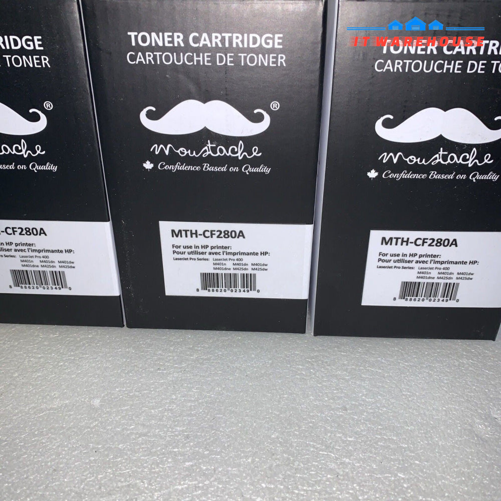 3 x  HP LaserJet Pro 400 MFP M425dn M425dw M401dw CF280A 80A Toner Cartridge