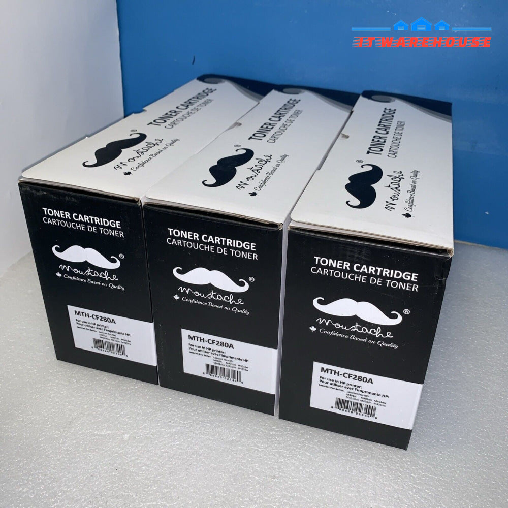 3 x  HP LaserJet Pro 400 MFP M425dn M425dw M401dw CF280A 80A Toner Cartridge
