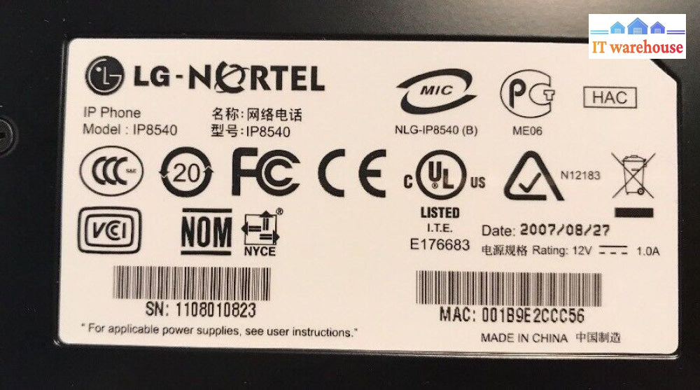 *  3  x  NEW LG-Nortel IP8540 Touchscreen Office IP Phone  @@@