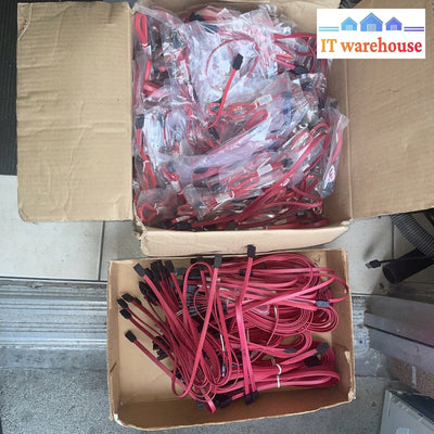 300 X Sata Hard Drive Cables For Desktop Computers (New)