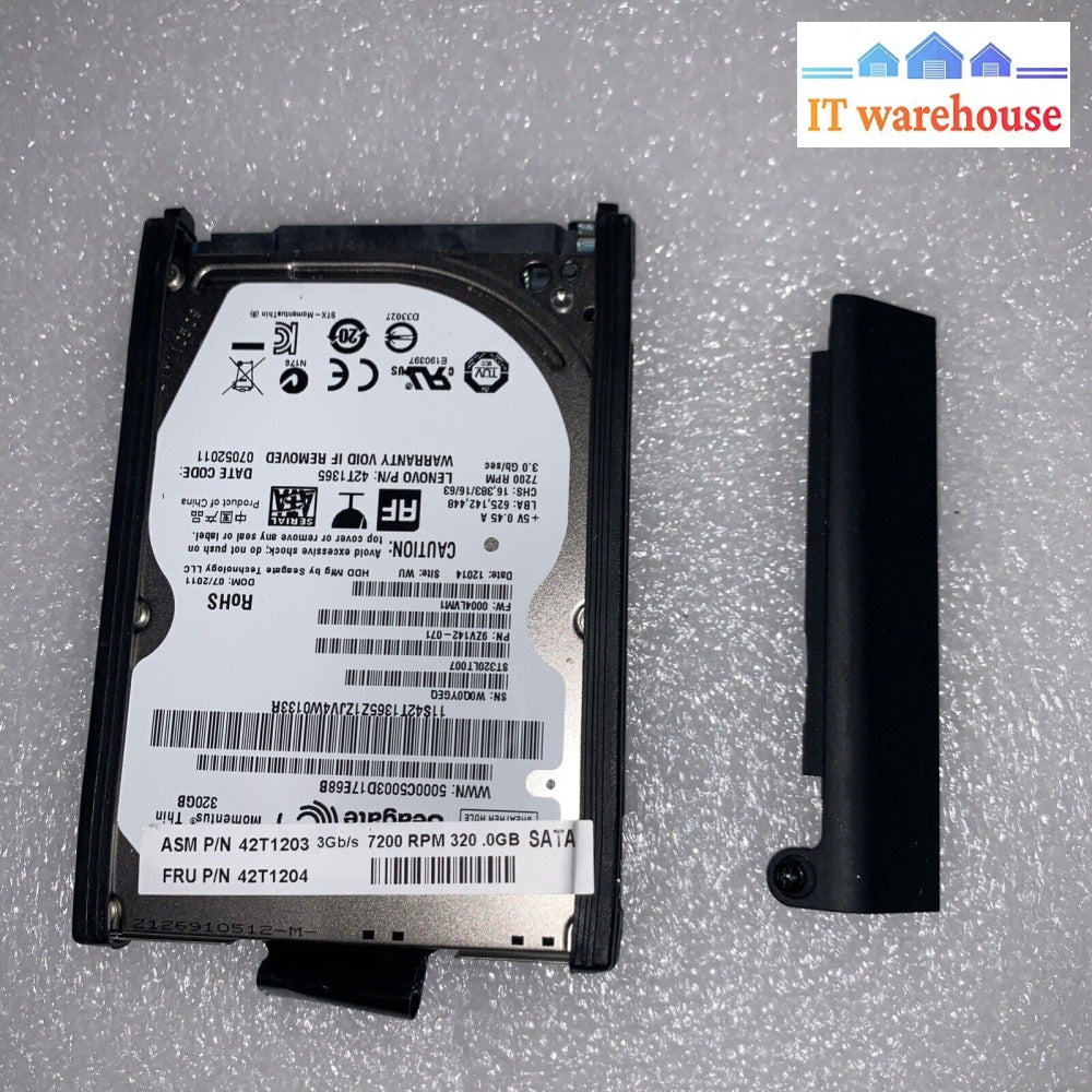 320GB hard drive Windows 7 installed for Lenovo ThinkPad X1 / 1291-26U 13.3''