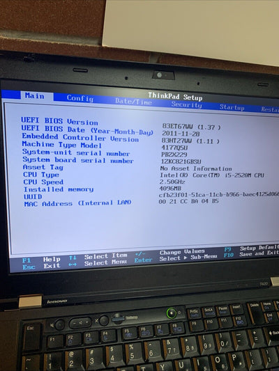 Lenovo ThinkPad T420 14" Laptop i5-2520M 4GB No HDD Working Parts
